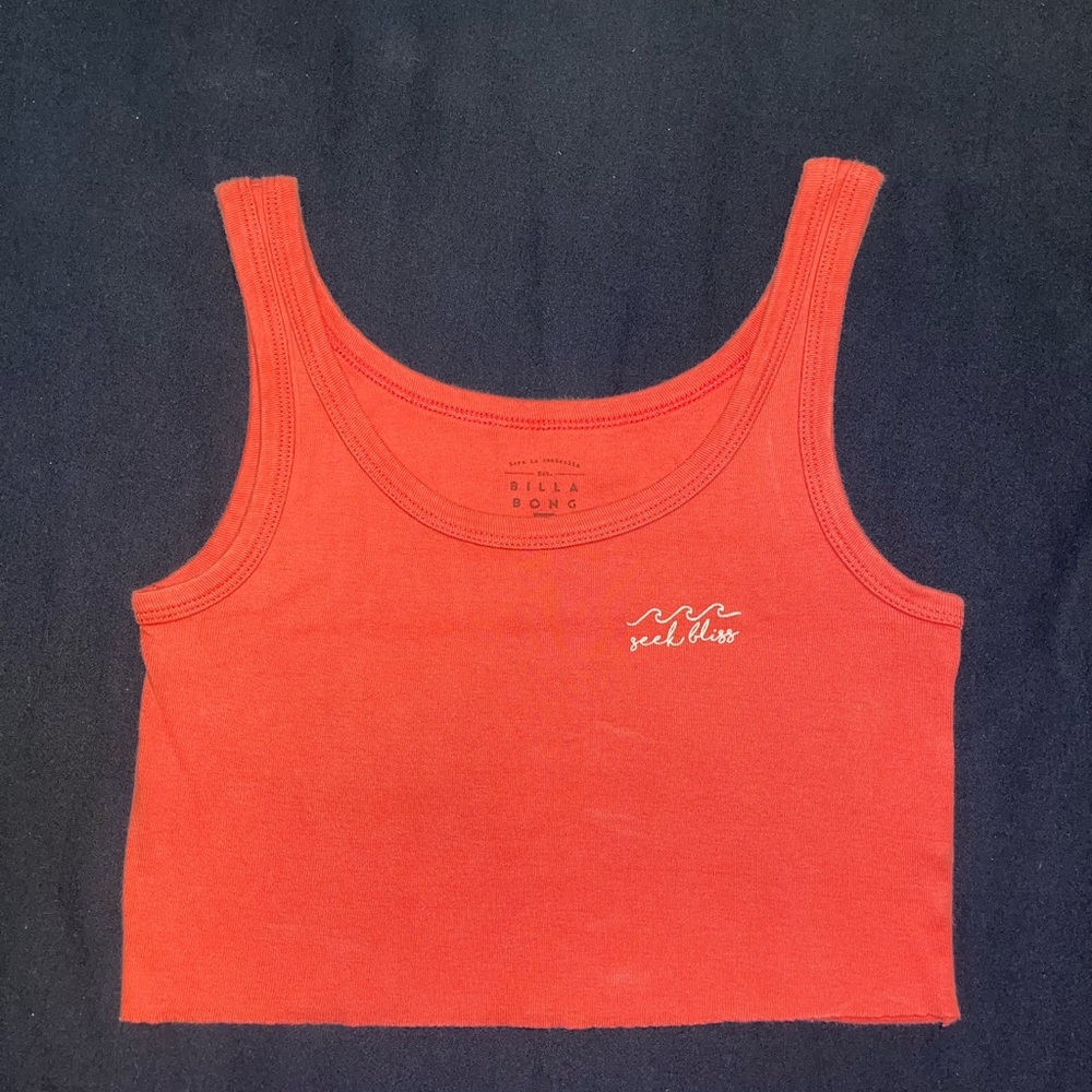 Billabong Coral "seek bliss" Crop Top